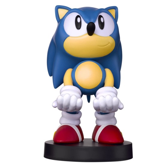 Collectible Sonic The Hedgehog Cable Guy Device Holder - Works With Playstation And Xbox Controllers And All Smartphones - Classic Sonic - Not Machine Specific